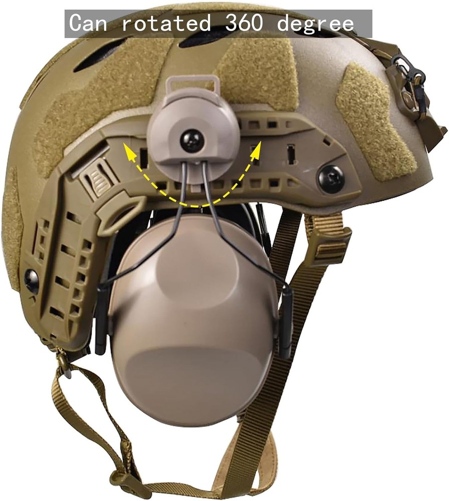 Lightweight Construction Tactical Fast Helmet Integrated NVG Mount Adjustable Si
