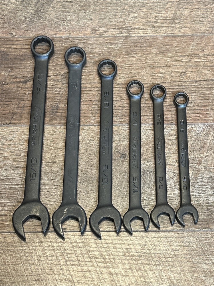 Wright Tools Wright Grip Combination  Wrench Set-Black Finish-New Old Stock