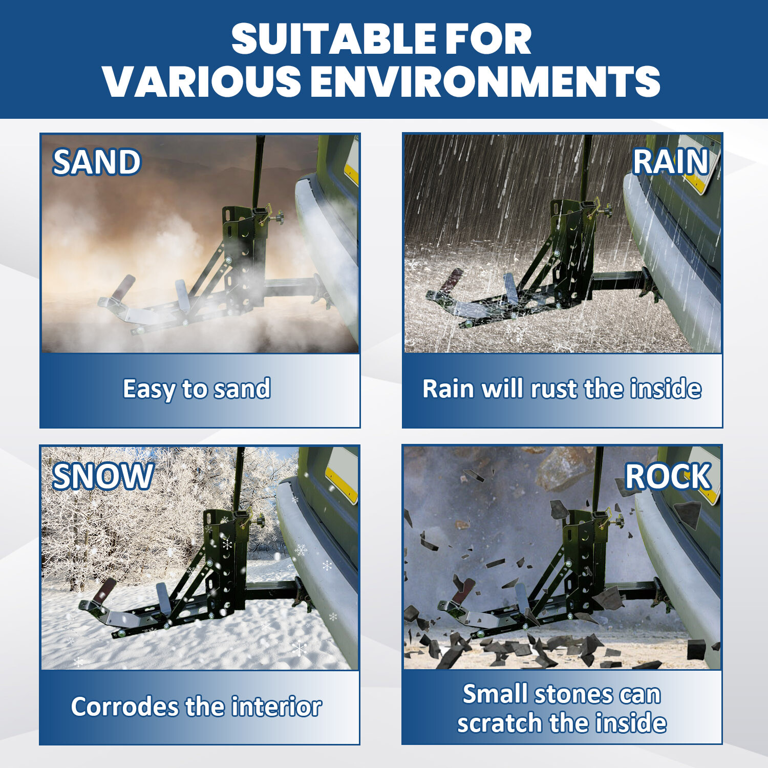 800lb Motorcycle Scooter Carrier 2" Tow Receiver Trailer Hauler Hitch Mount Rack