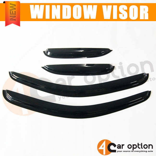 Fits 08-13 Chevy Silverado Sierra Extended Cab Window Visors Rain Sun Guard Vent