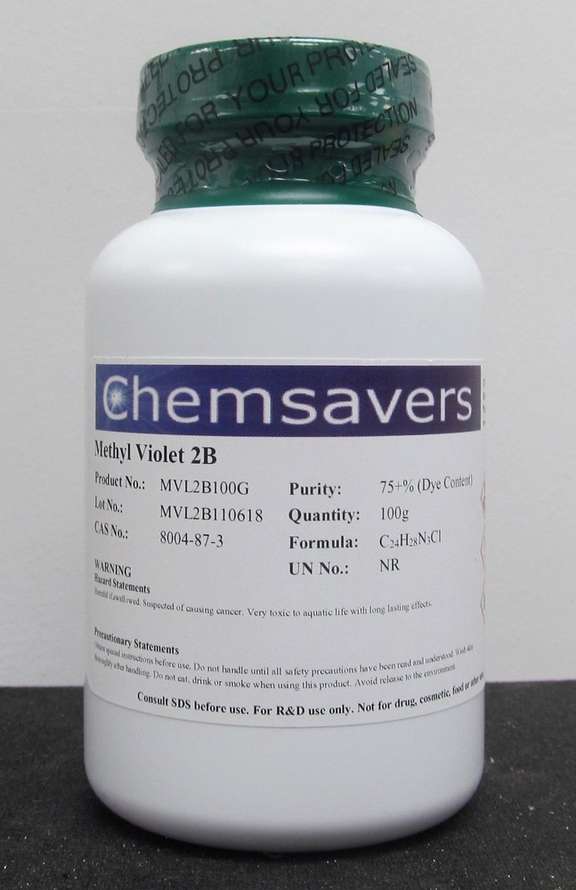 Methyl Violet 2B, 75+% (Dye Content), 100g