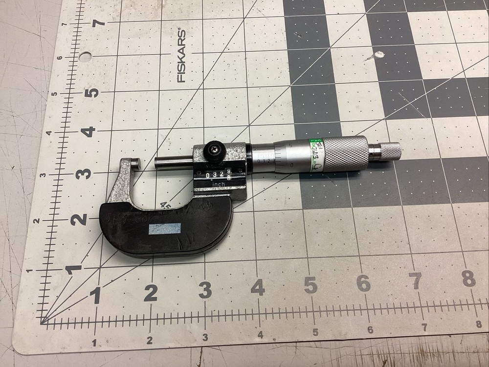 FOWLER 0-1" Swiss Style Outside Vernier Micrometer,  (CG8F)