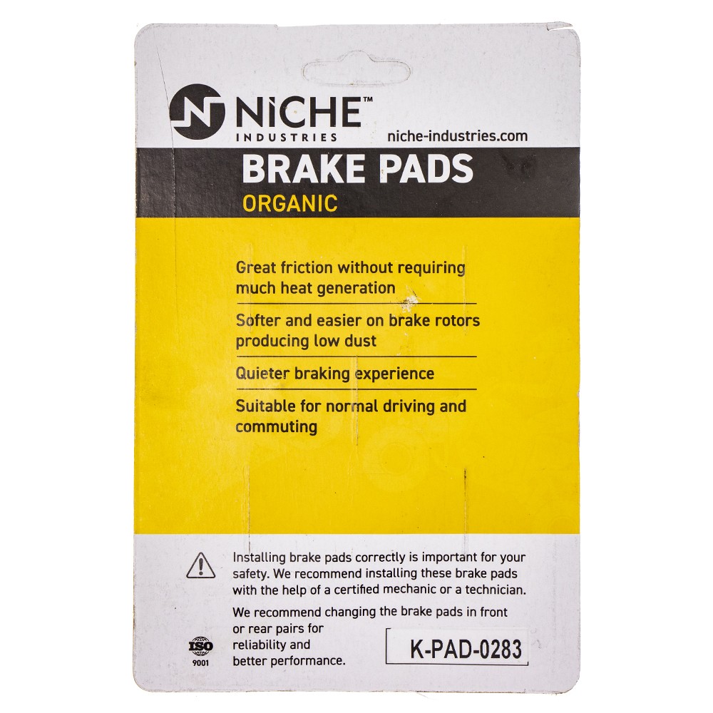 NICHE Brake Pad Set for Harley-Davidson Dyna Softail Rocker Front Organic