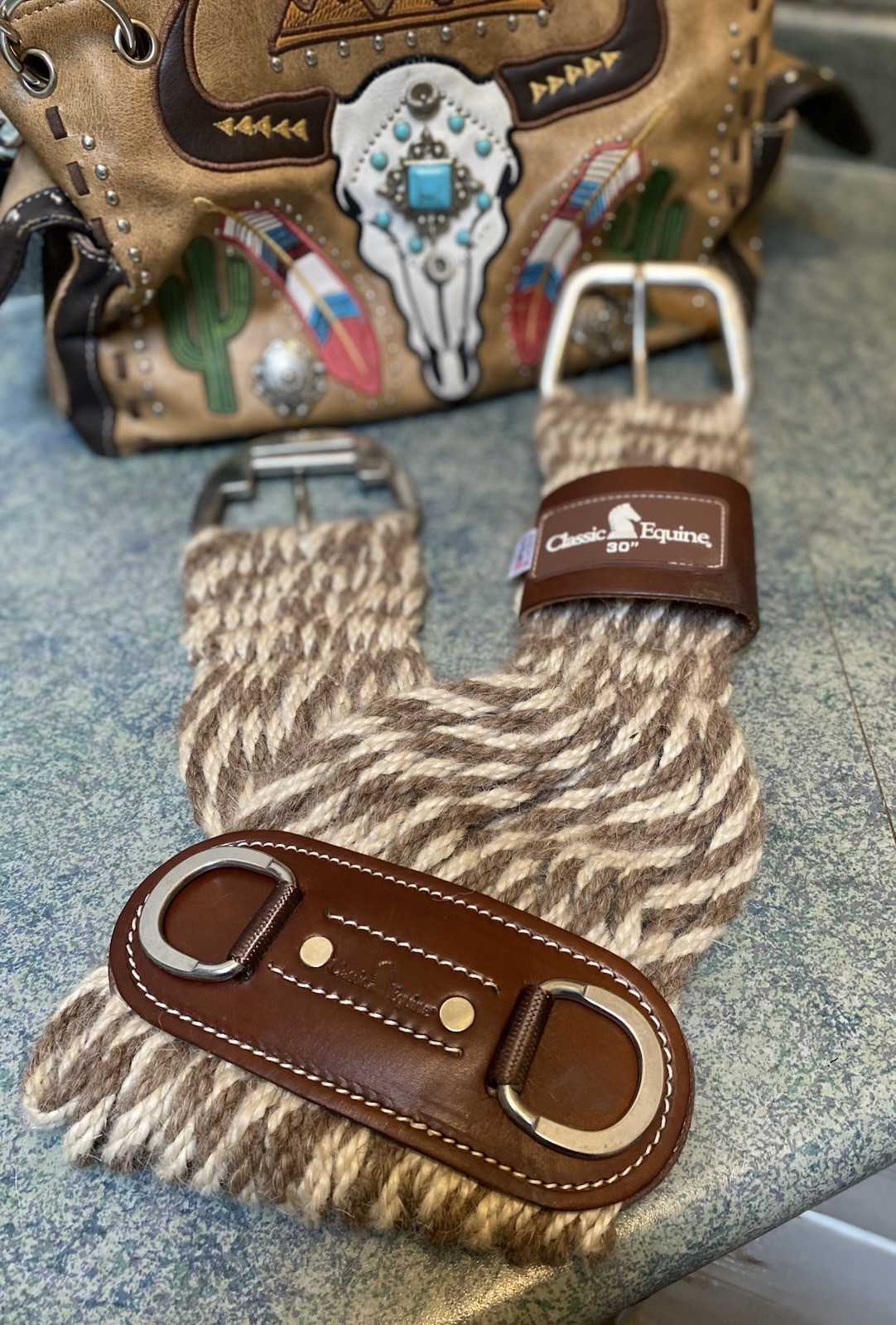 Lot of 3 Western Cinches Classic Equine Mohair-Alpaca 30” Billy Cook 32” and 30”