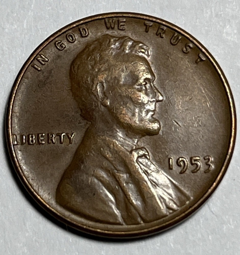 1953 Wheat Penny Error DDO Doubling In Date