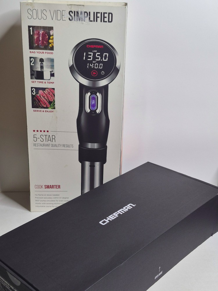 CHEFMAN RJ39 BLACK SOUS VIDE PRECISION COOKER - IMMERSION CIRCULATOR DIGITAL