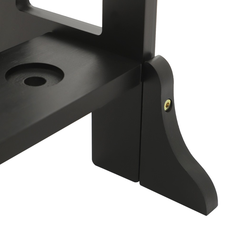 5Hole/10Tier Sword Rack Black Holds 15 Items Storage for Stage Performance Props