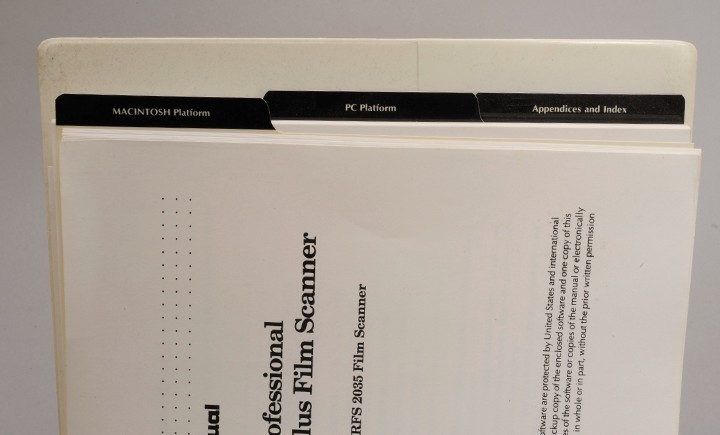 KODAK RFS 2035 SCANNER MANUAL & REFERENCE ITEMS