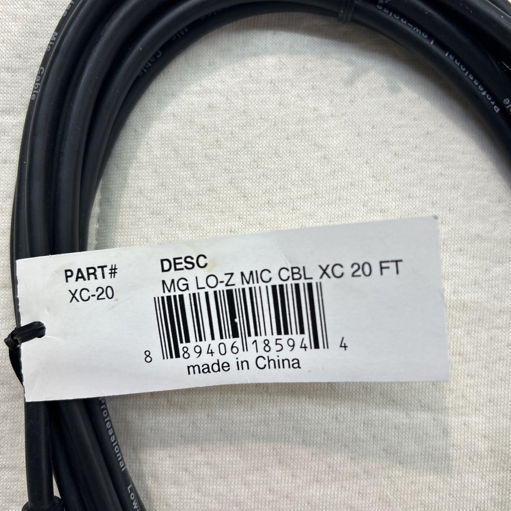 MG 20 FT LO-Z Microphone Cable XC-20