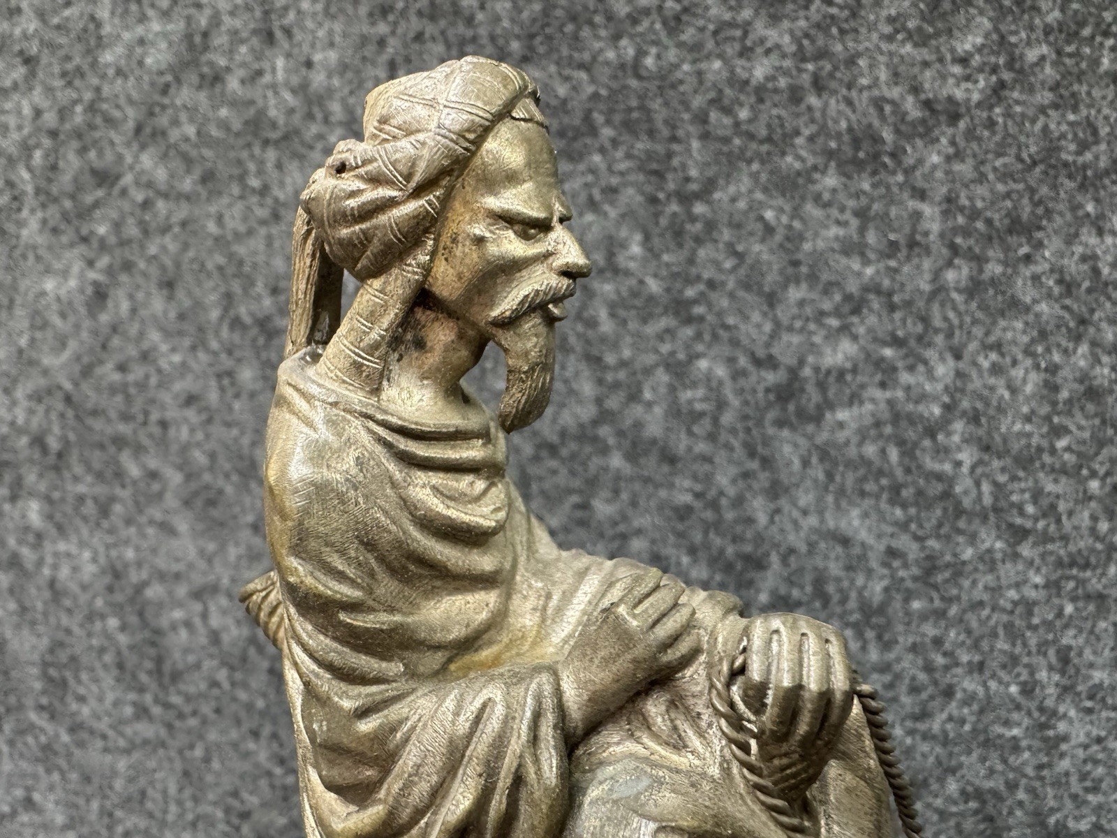 AGATHON LEONARD Antique Bronze Sculpture ~ Arab on Camel Art Signed Rider A 10”