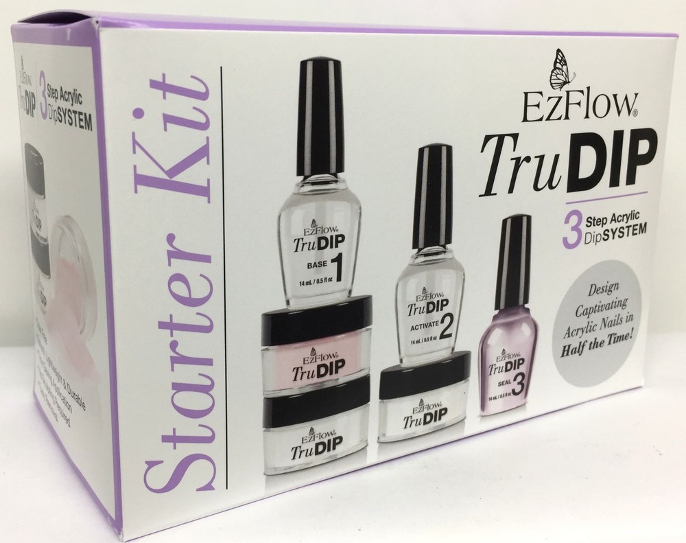 EzFlow TruDIP STARTER KIT - 3 STEP ACRYLIC DIP SYSTEM #66893
