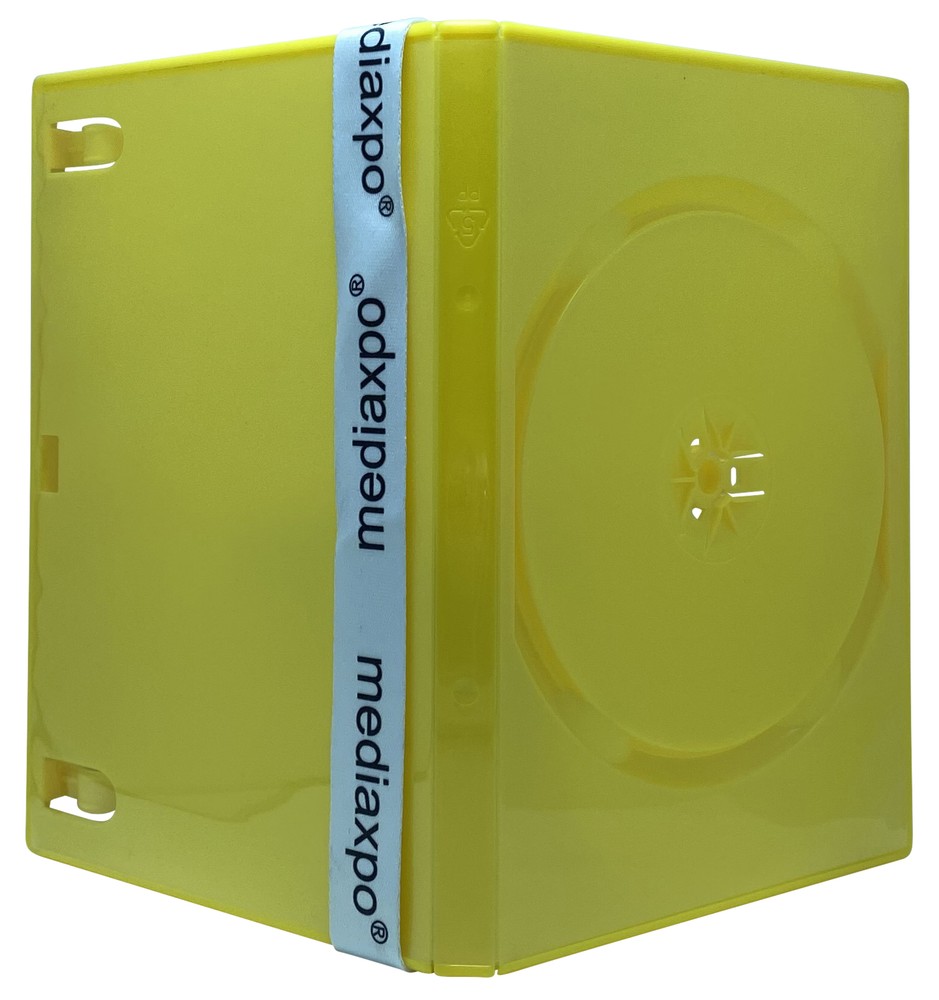 STANDARD Solid Yellow Color Single DVD Cases Lot