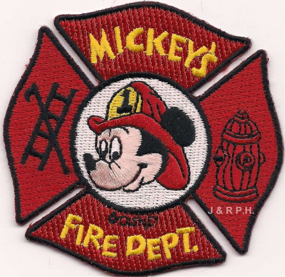 Mickey's Fire Dept., Florida  (3" x 3" size) fire patch
