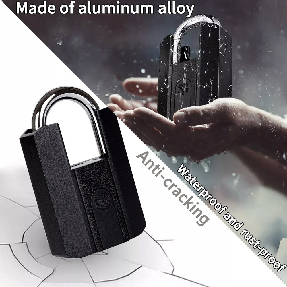Smart Fingerprint Lock Smart Padlock USB Charging APP Control for Door