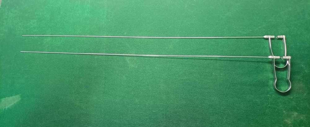 2pc Laparoscopic PCNL Tripronge Forceps 3FR 60cm Reusable Surgical Instruments