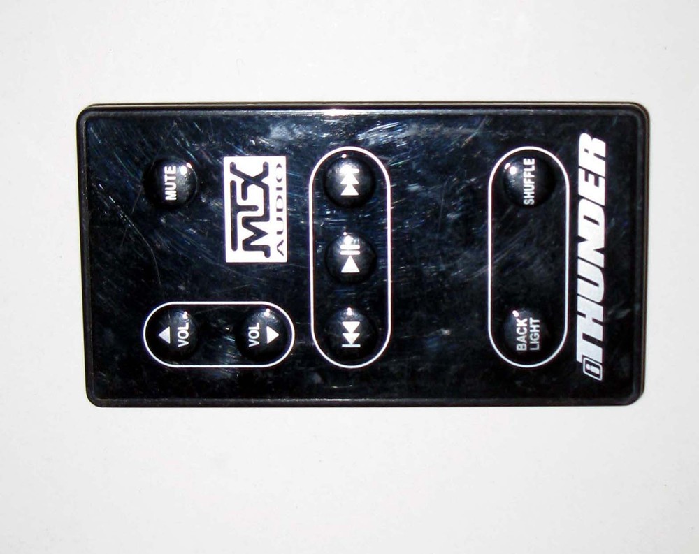 MTX Audio iThunder OEM Remote Control Black Unknown Compatibility Used
