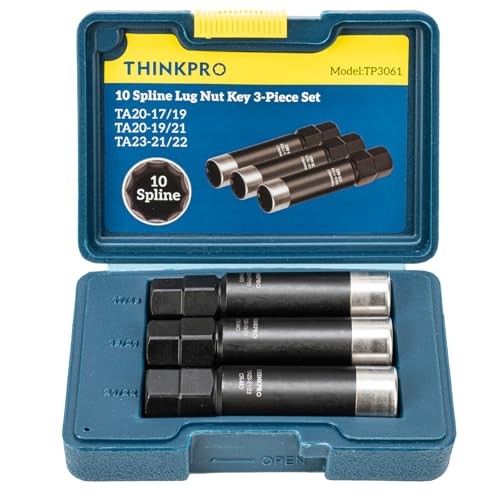 10 Spline Lug Nut Socket,Nut Socket Compatible with Bimecc 10-Spline 3 Pieces