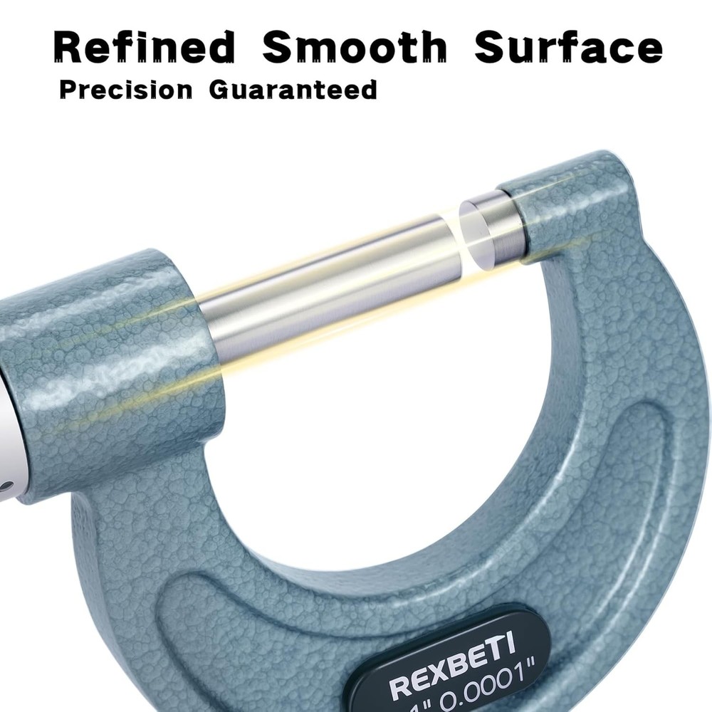 3Pcs 0-3" Precision Micrometer Set with Protective Case for Machining Excellence