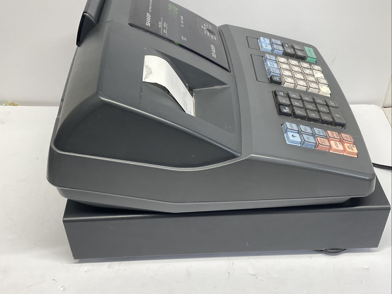 Sharp XE-A22S Electronic Cash Register Thermal Print Tested No Key Read Desc