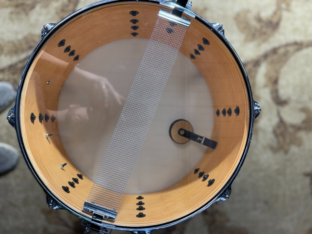 Walker Custom Drums Red Sparkle 14x7 Snare Drum