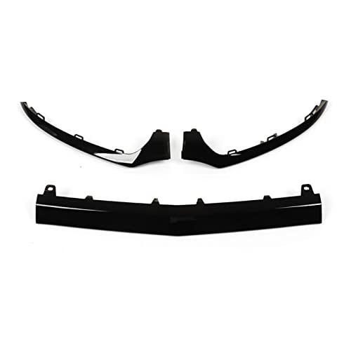 Front Bumper Lower Trims for CClass 3PCs Gloss Black Front Bumper Lower Trims