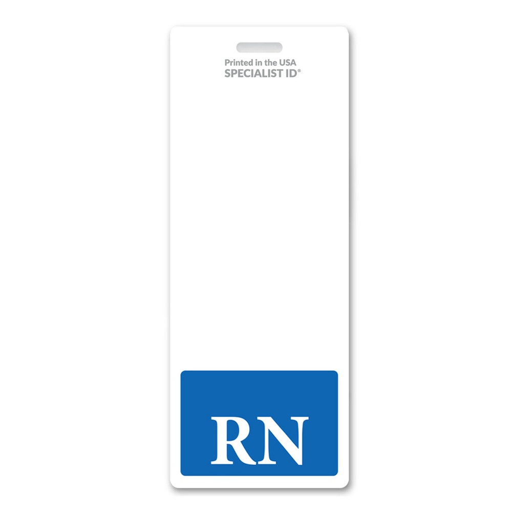 5 Pack - RN Badge Buddy Oversized Vertical ID Backer for Registered Nurses