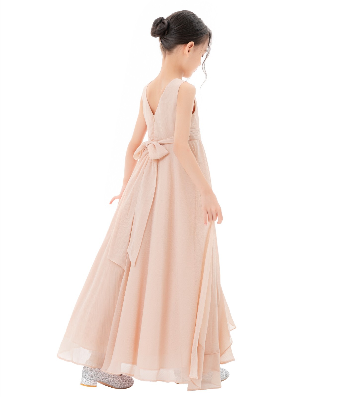 Wedding Chiffon Flower Girl Dress Ruffled Chiffon Dress Formal Dress for Toddler