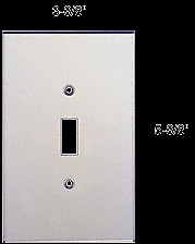 CRL PMP101 Clear Single Toggle Switch Acrylic Mirror Plate