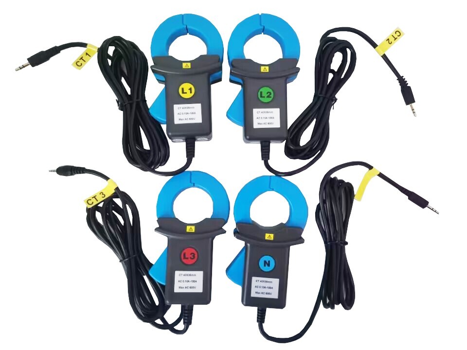 Power Quality Recorder Analyzer with Current Clamp 0.10A~100A CT Size Ф40mm