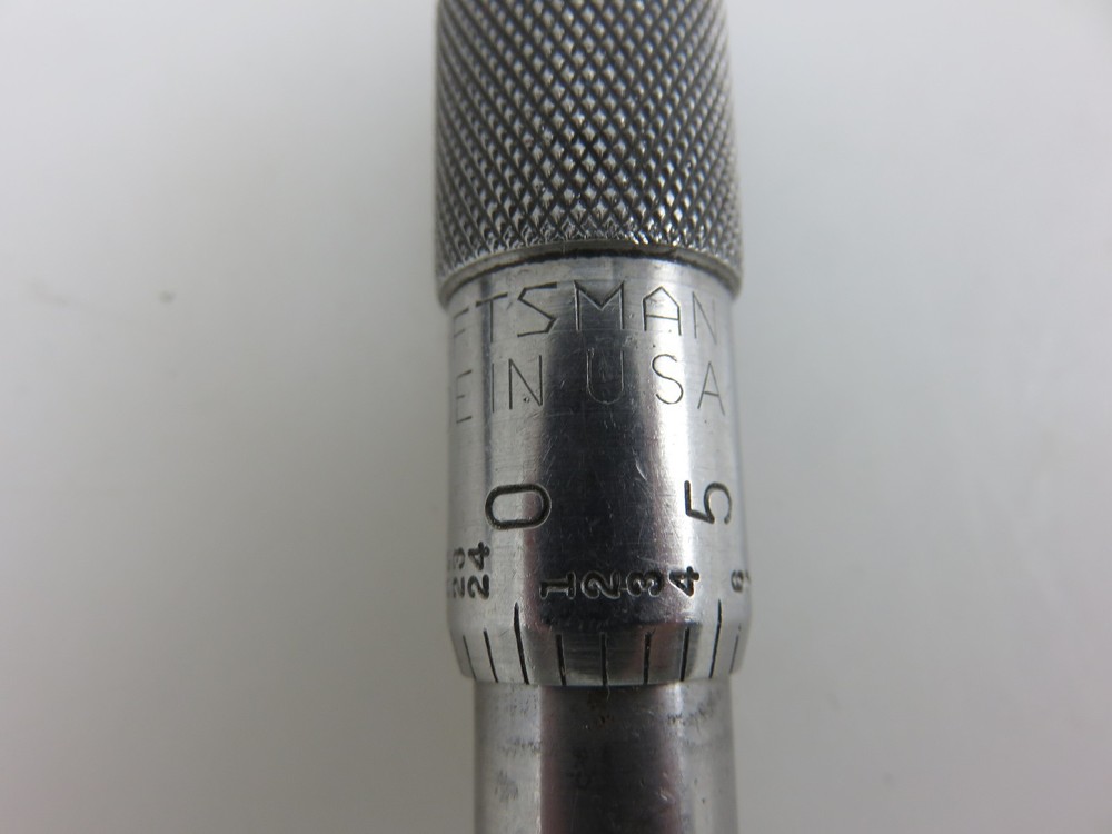Craftsman Depth Micrometer 0-3" Vintage Made In USA