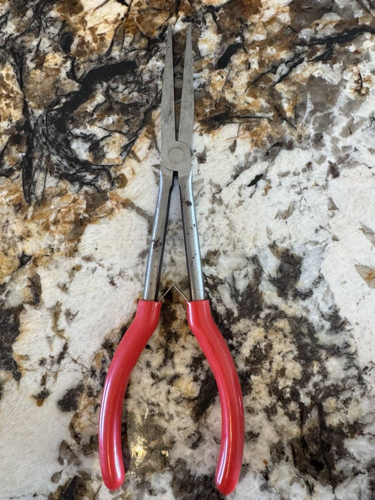 Mac Tools 11” Duck Bill Pliers RED Spring-Loaded Long Handles