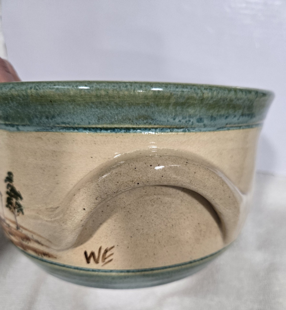 Vtg Winton Eugene Pottery Painted Casserole 92