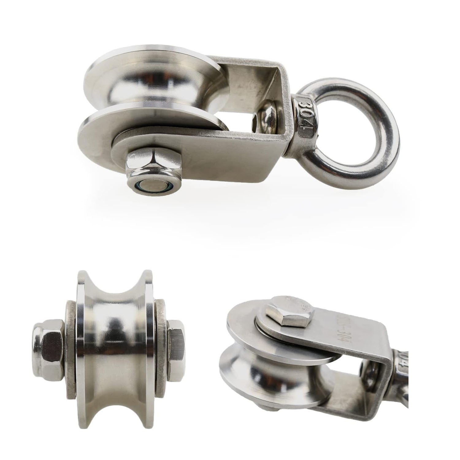 Wheel Bearing Pulleys for Rope Swivel Pulley Wheel Cable Rope Wire Pulley Block