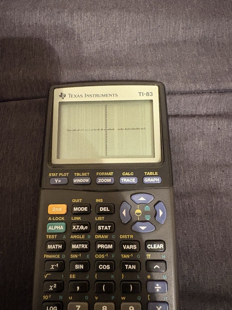 Texas Instruments TI83 Plus Calculator *TESTED & WORKING* With Cover