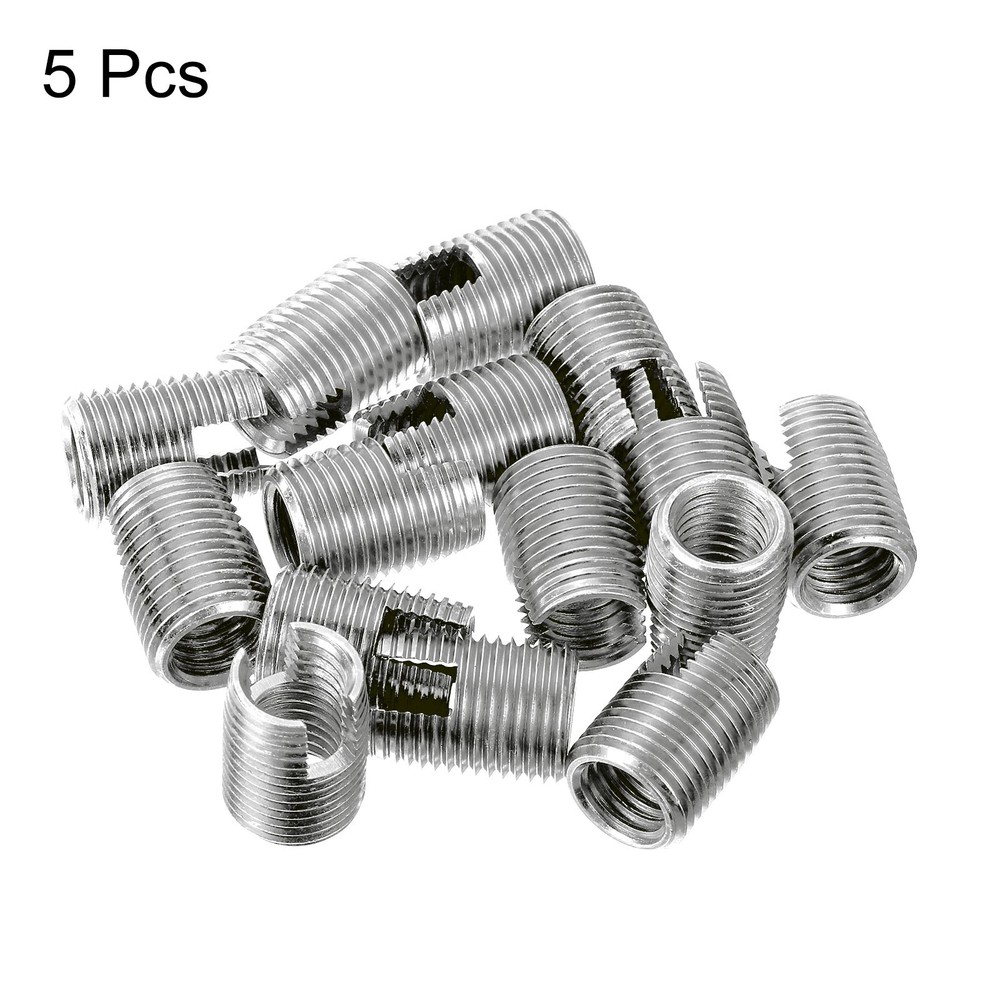 Self Tapping Threaded Inserts, 5pcs Inner M12 M16x22 303 Stainless Steel Nuts