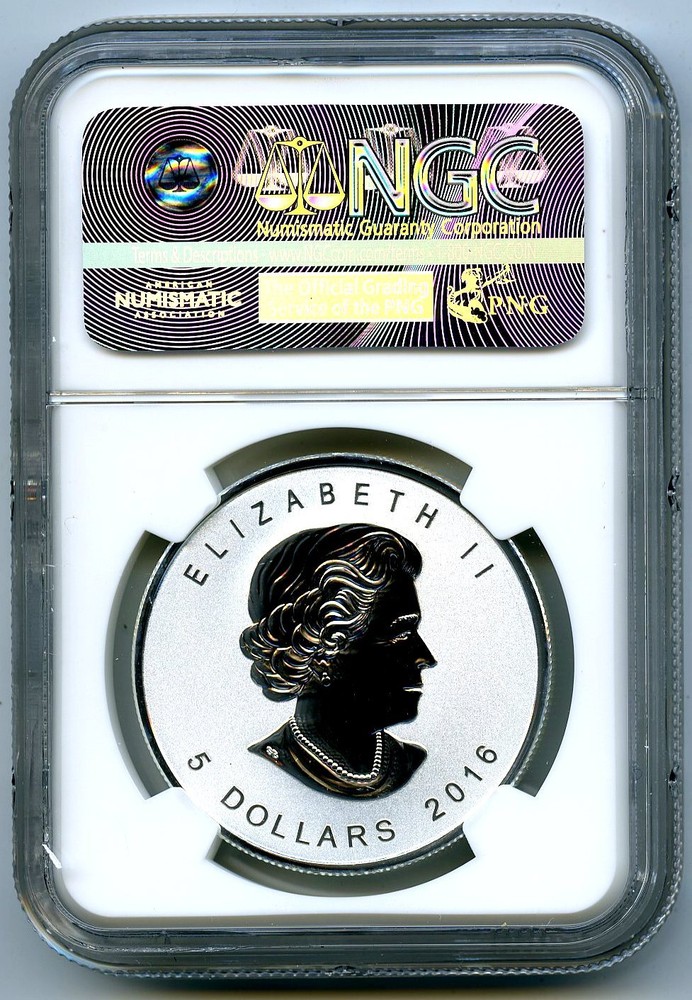 2016 $5 CANADA 1 OZ SILVER MAPLE LEAF MONKEY PRIVY NGC PF70 FR REVERSE PROOF !!