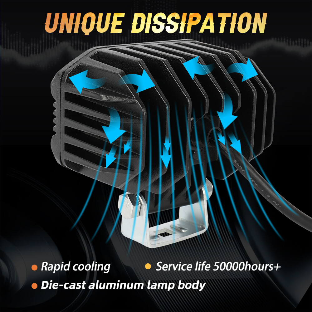 For Can-Am Maverick X3 Roof 6D 50" +7" LED Light Bar+4" Dual Color Pods Wire Kit