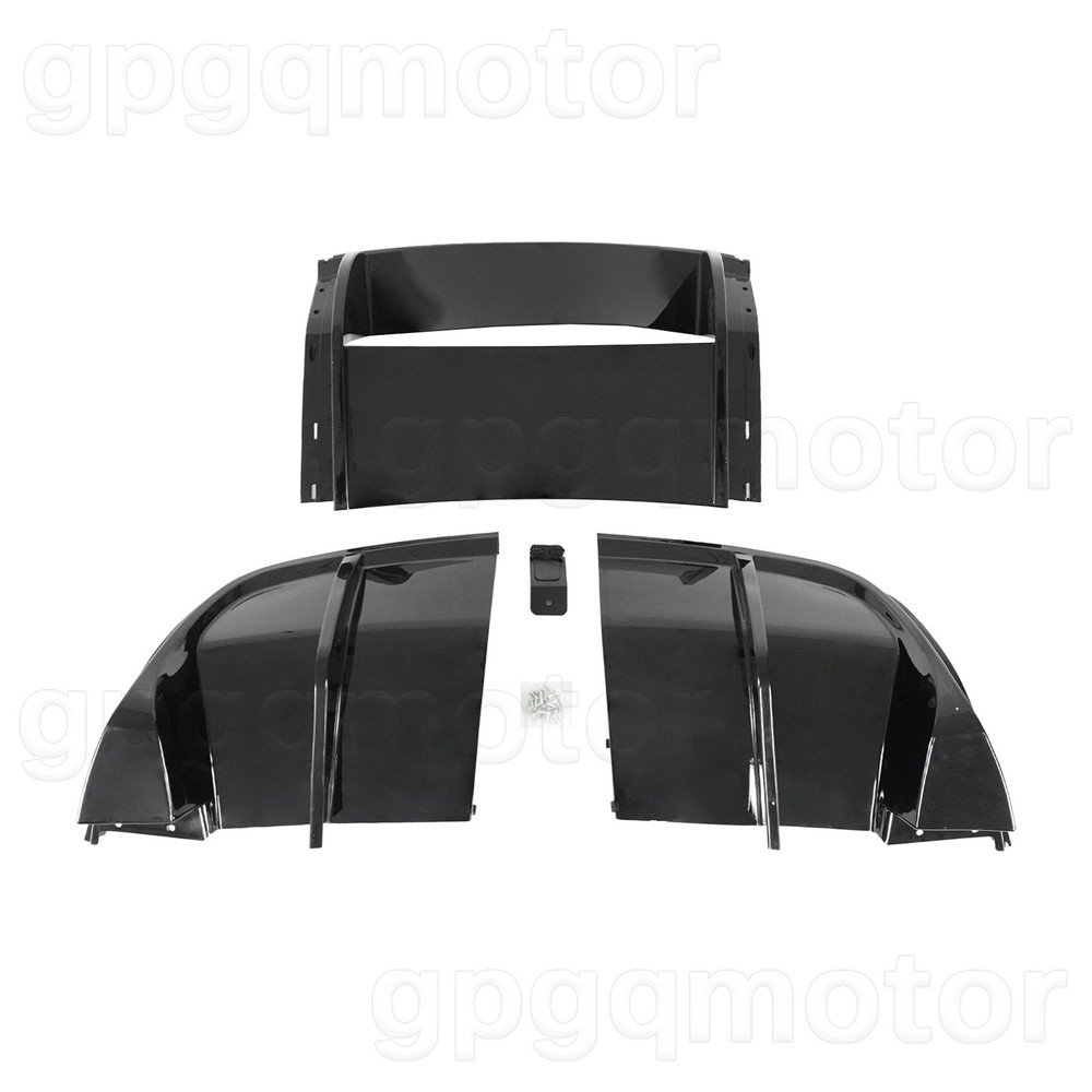 For Corvette C6 2005-2013 Performance Style Gloss Black Rear Bumper Lip Diffuser