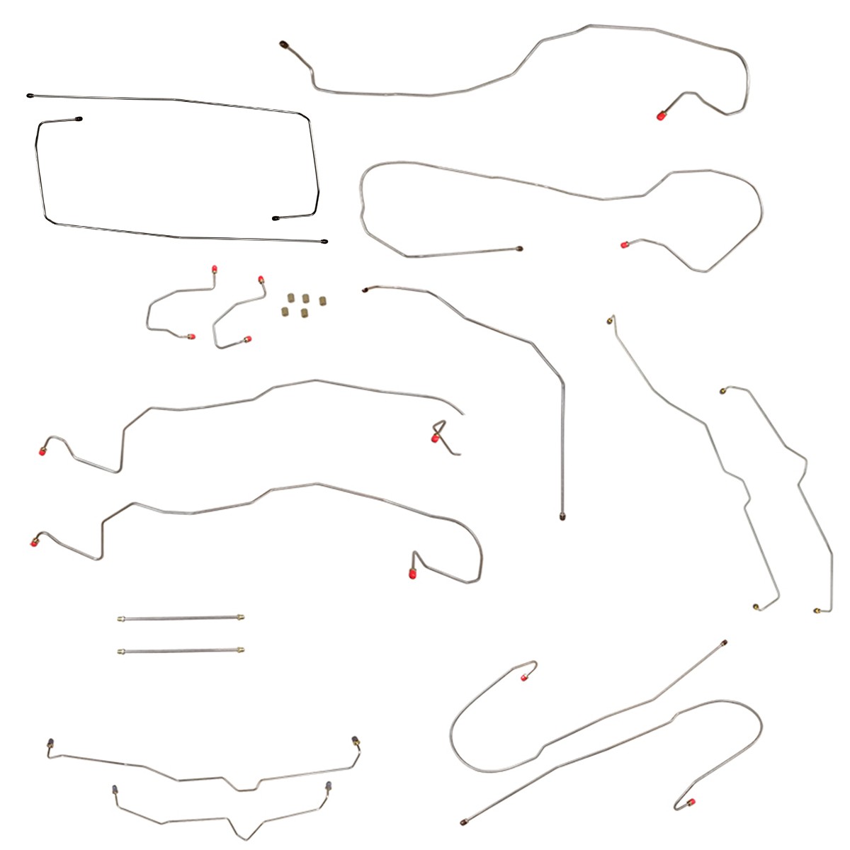 2000-07 Tahoe Avalanche Yukon Suburban Escalade 4WD TC Brake Line Kit Stainless