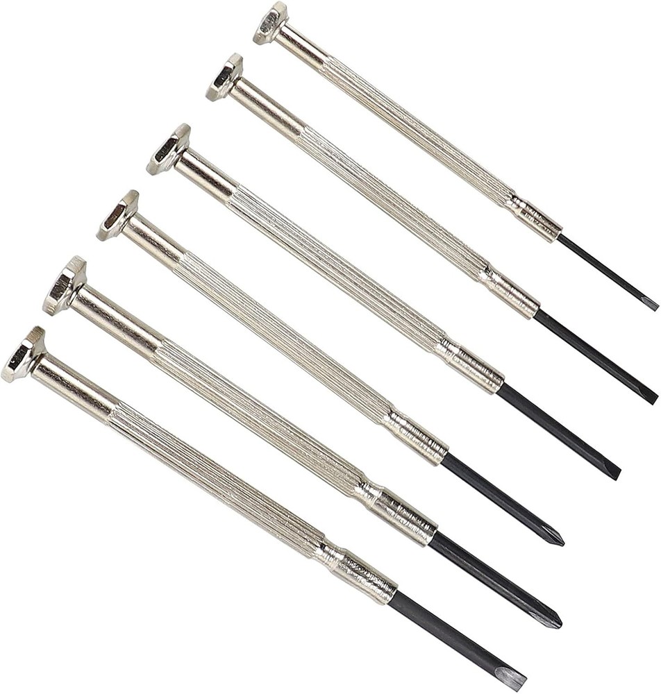 6 PCS Precision Screwdriver Sets, Eyeglass Repair Kit Screwdriver, Mini Black