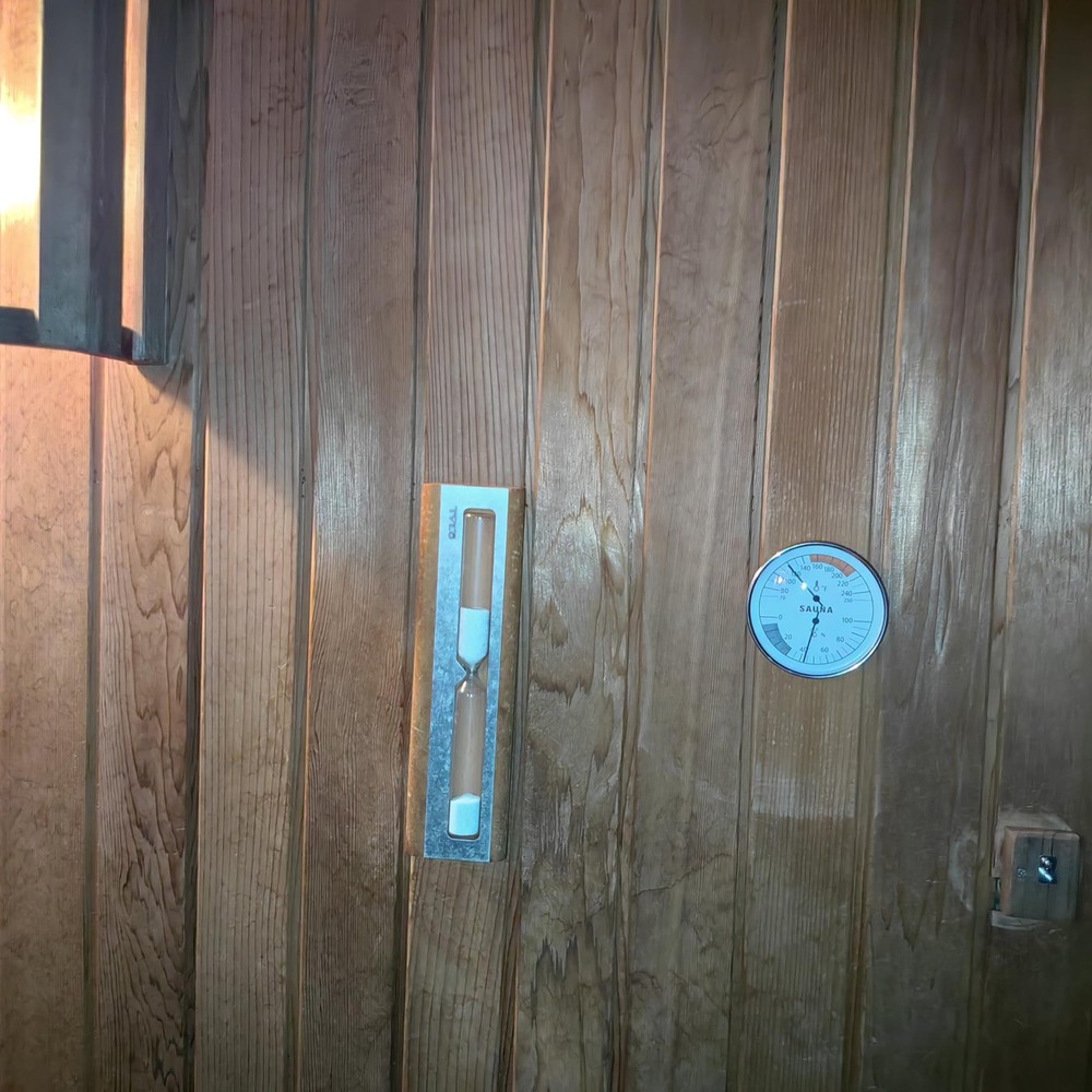 Sauna Thermometer and Hygrometer Combo – Precise Temperature & Silver