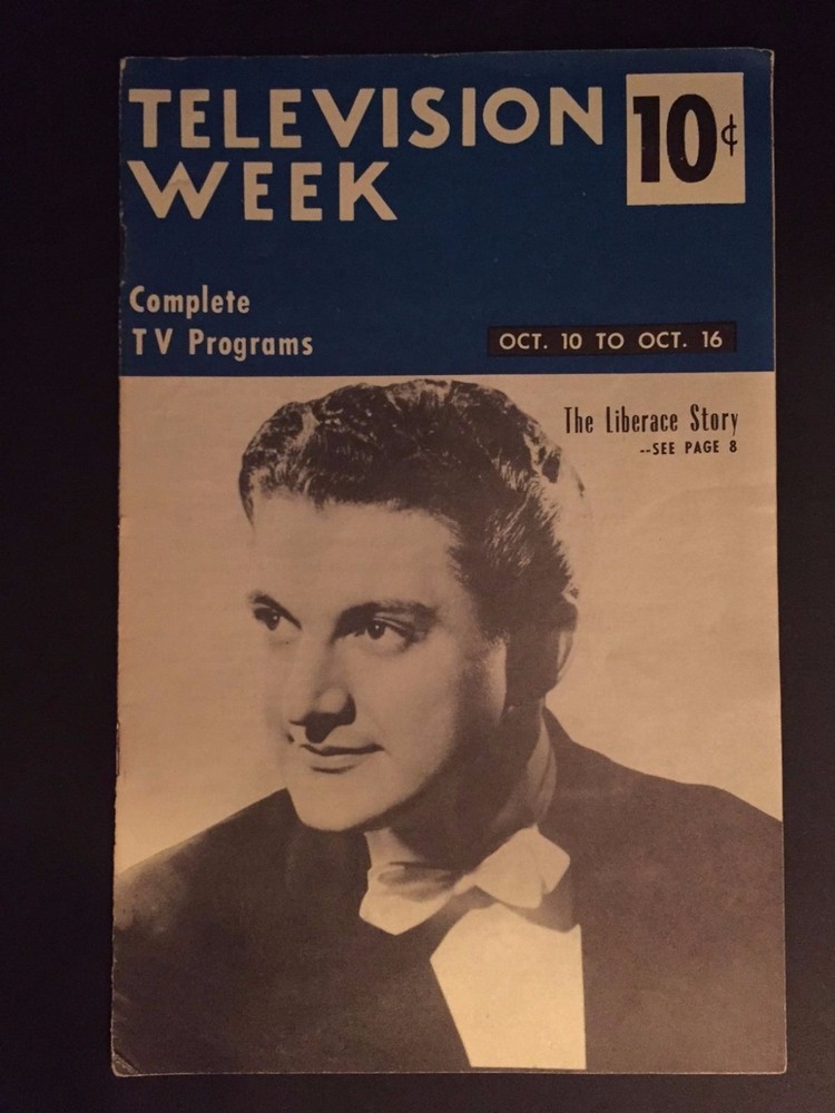 1953 Liberace, "Television Week" Program Guide (No Label)