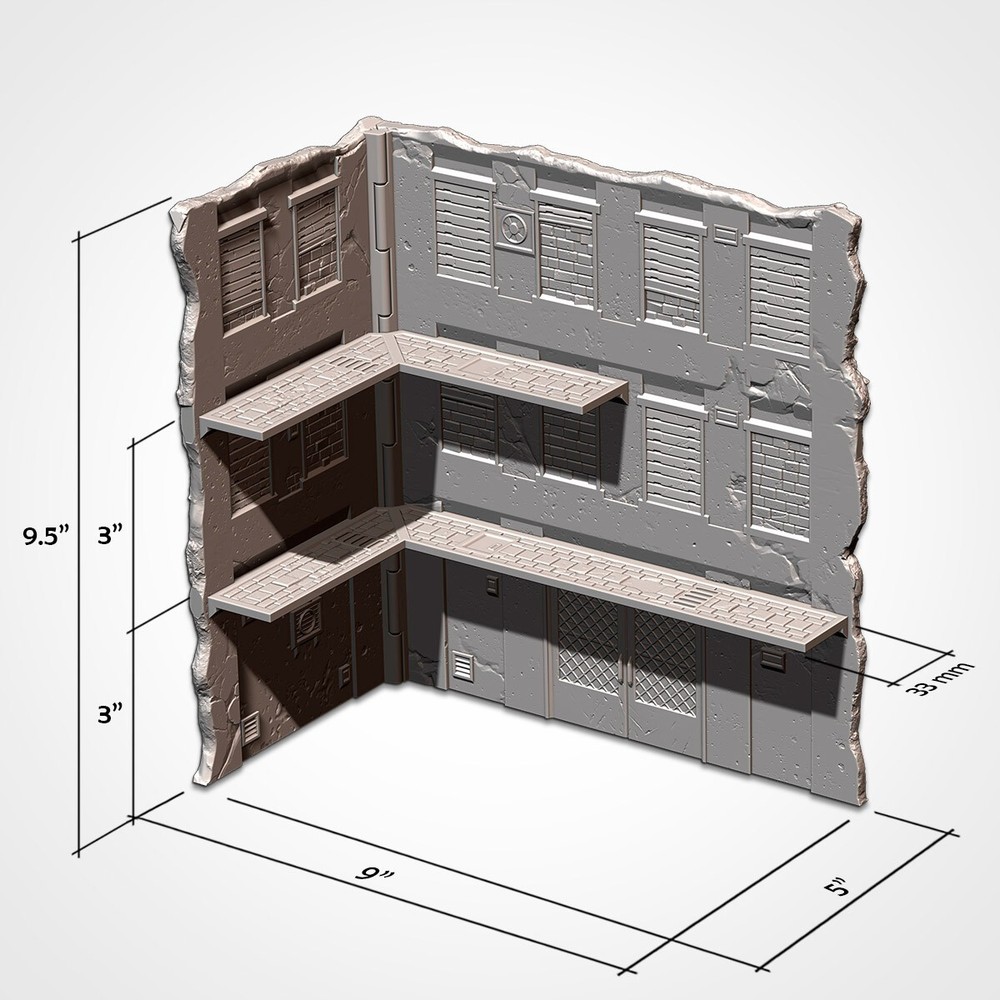Sovietic - WTC 40K Official Foldable Terrain Set (10th Edition)