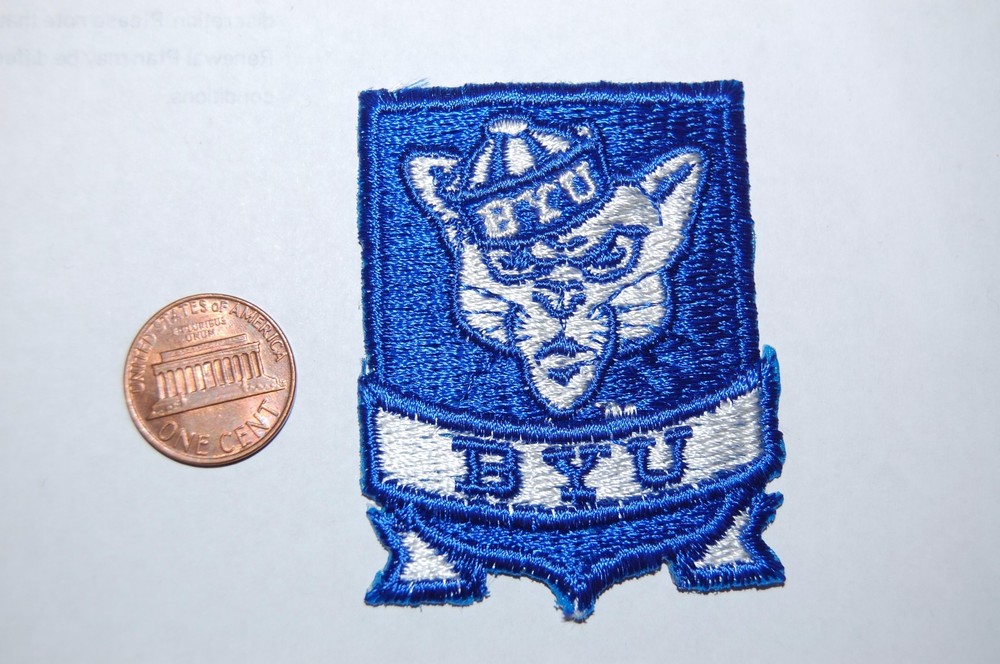 Brigham Young Cougars BYU Banner  2 1/4" Logo Patch College