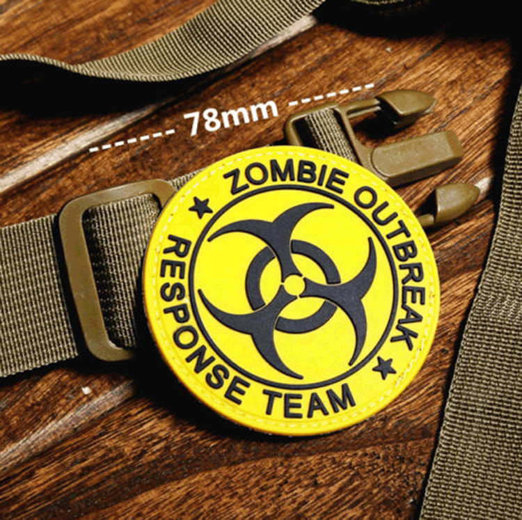 ZOMBIE HUNTER OUTBREAK RESPONSE TEAM TACTICAL BIOHAZARD 3D PVC PATCH