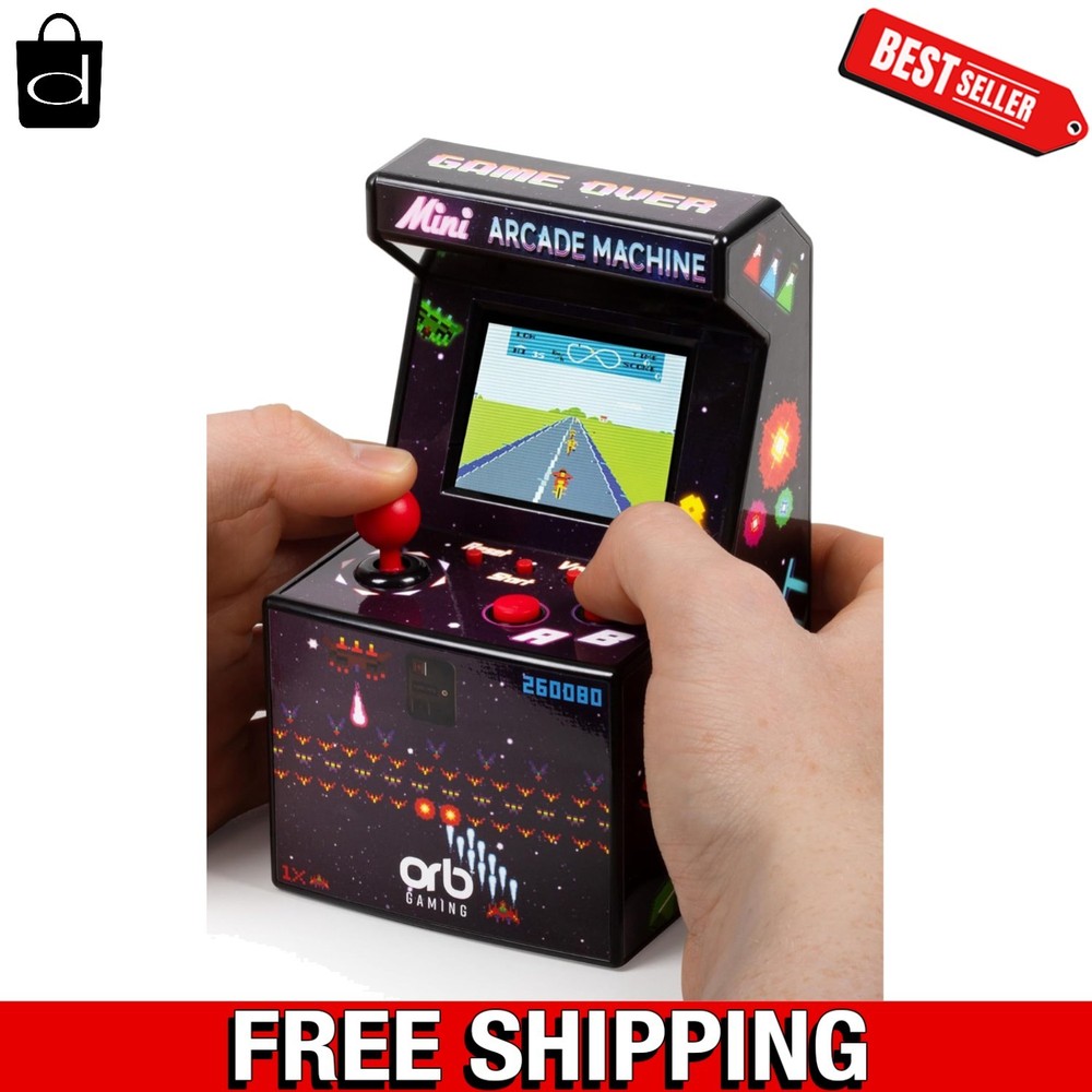 Classic 80's Mini Arcade Machine - 240 Games, Handheld & Tabletop Play