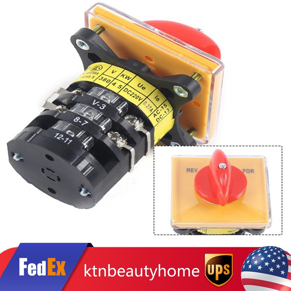 Three-stage Switch Forward Reverse 3 Phase Motor Milling Switch High-quality