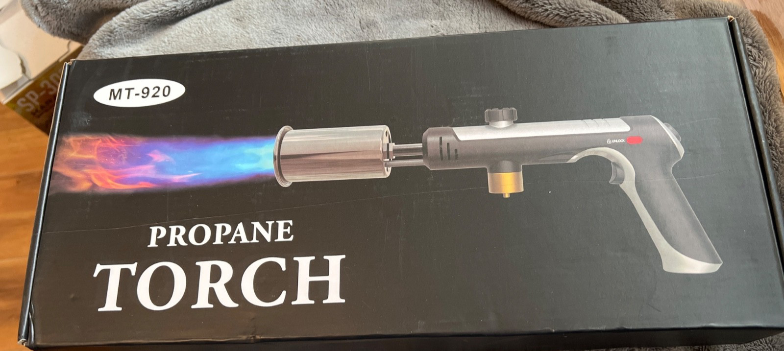 Powerful Propane Torch，Flame Thrower Gun With One-Touch Max Fire, Kitchen Coo...
