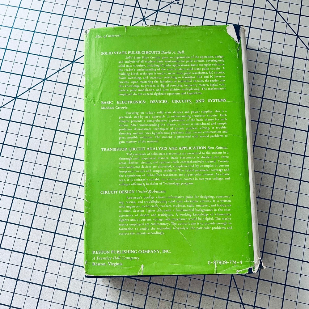 Solid-State Devices Analysis and Application 1974 Electronics William Cooper