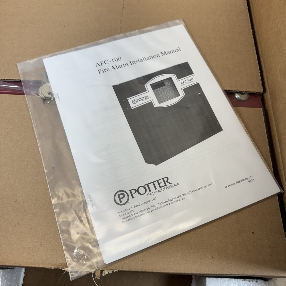 Potter AFC-100 Fire Alarm Panel - New Open Box